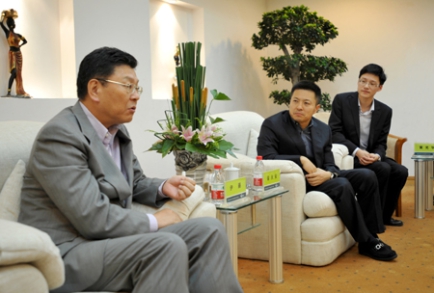 鬆下照明社社長訪問得邦照明